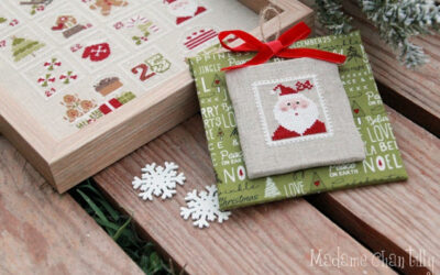 Madame Chantilly ,Francobolli di Natale…….ricamati